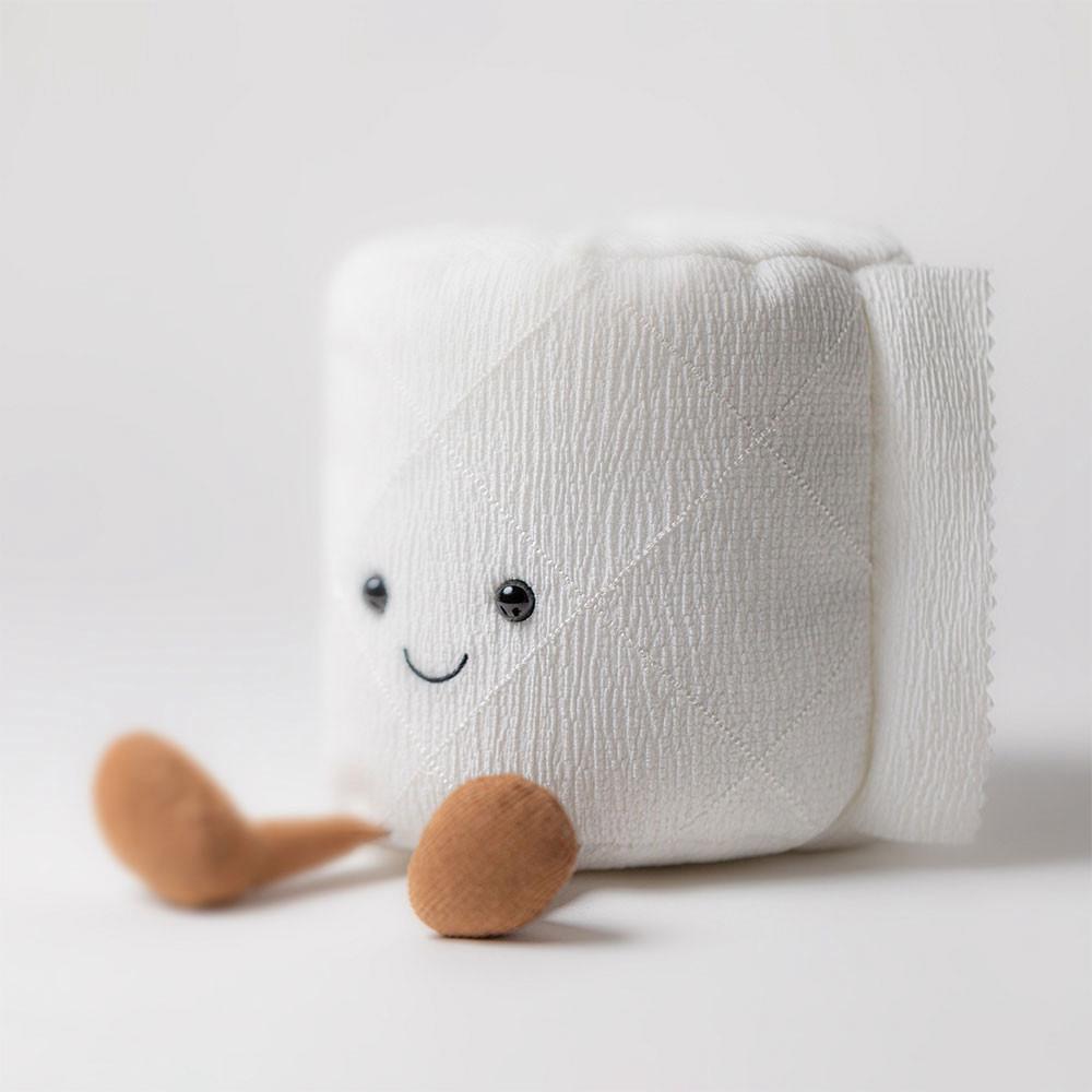 Objets Jellycat Peluche Amuseables Toilet Roll,15cm x 12cm x 12cm Blanche | 40356-OGMA