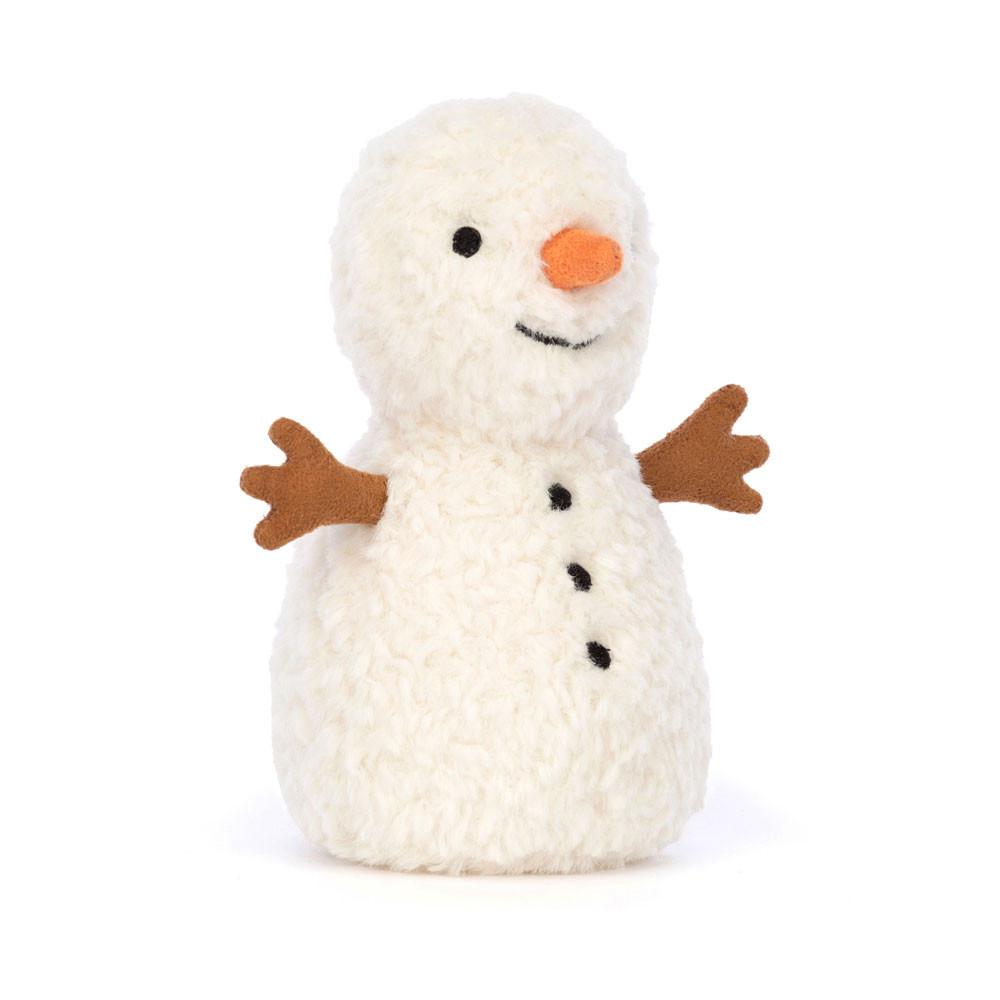 Objets Jellycat Peluche Amuseables Wee Snowman,13cm x 7cm x 7cm Blanche | 18546-ZIGW
