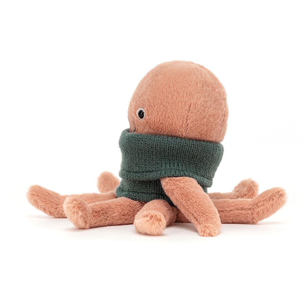 Océan Jellycat Peluche Cozy Crew Octopus,20cm x 6cm x 6cm Orange | 56270-WZUM