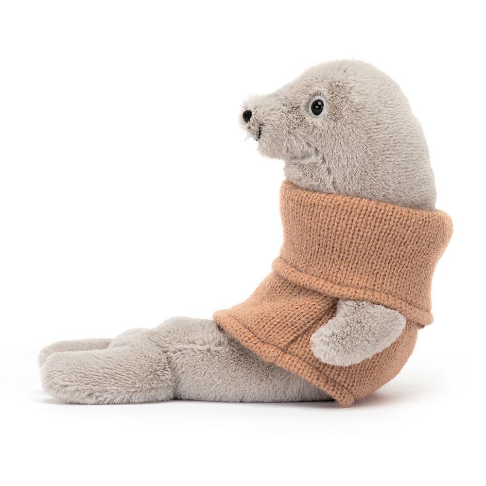 Océan Jellycat Peluche Cozy Crew Seal,14cm x 5cm x 13cm Beige | 30279-AKRI
