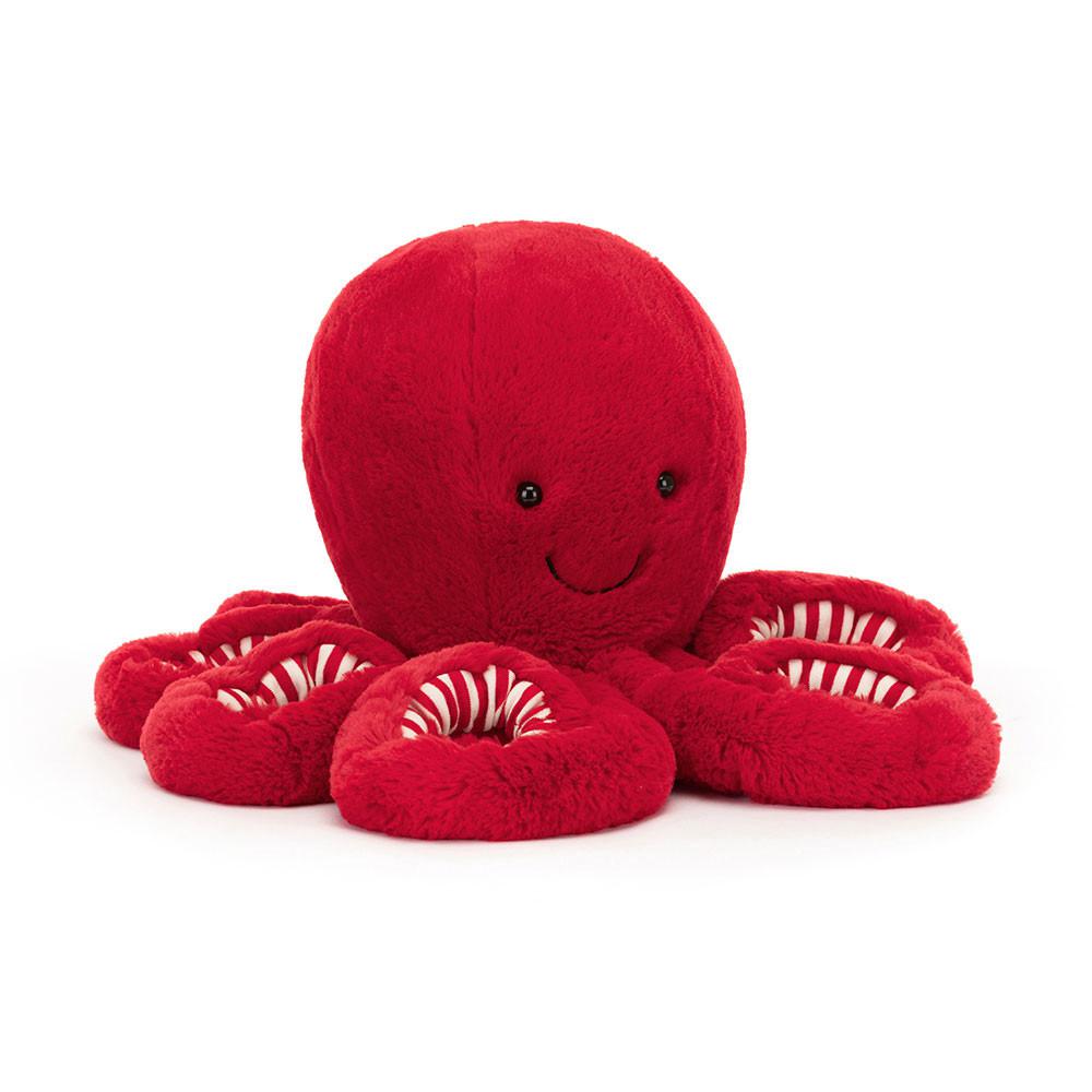 Océan Jellycat Peluche Cranberry Octopus,47cm x 19cm x 19cm Rouge | 59726-NDCM