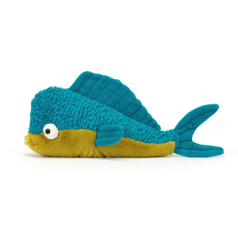 Océan Jellycat Peluche Delano Dorado Fish,12cm x 9cm x 24cm Bleu | 12584-CPYN