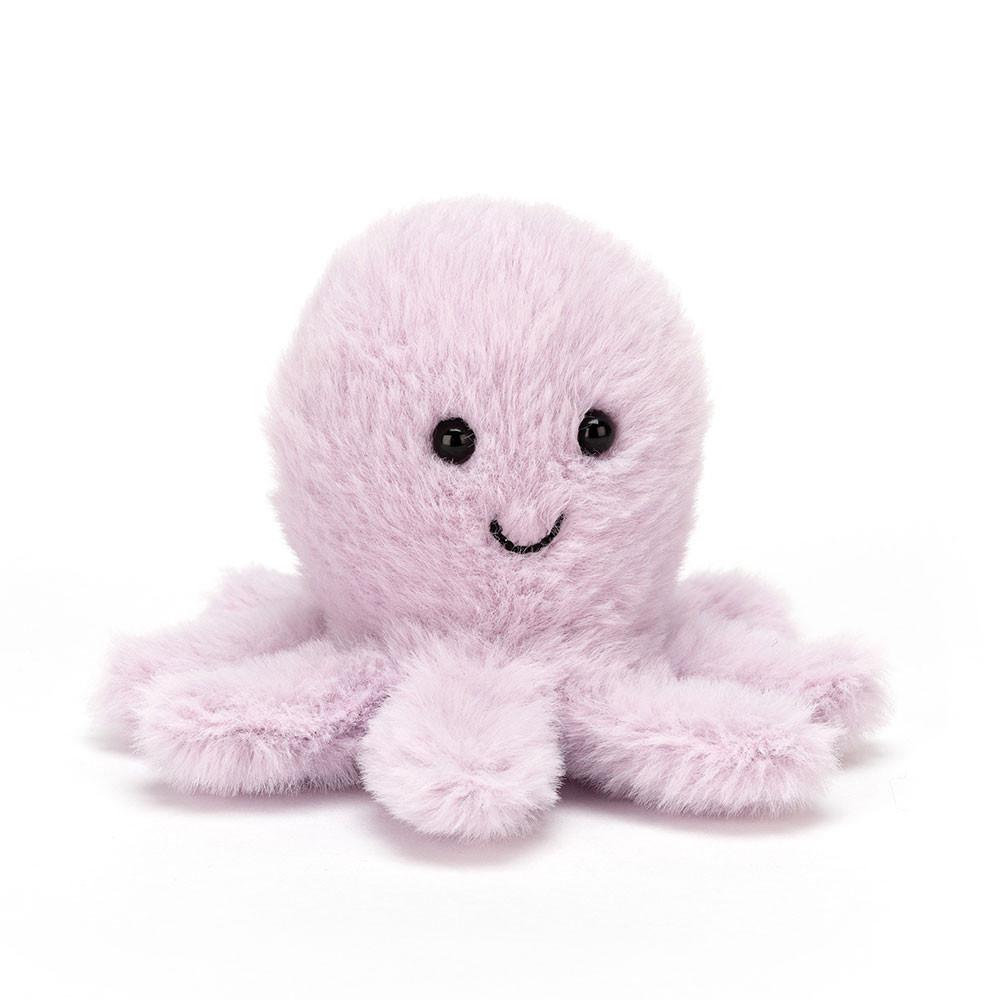 Océan Jellycat Peluche Fluffy Octopus,8cm x 11cm x 10cm Violette | 60758-XWAT