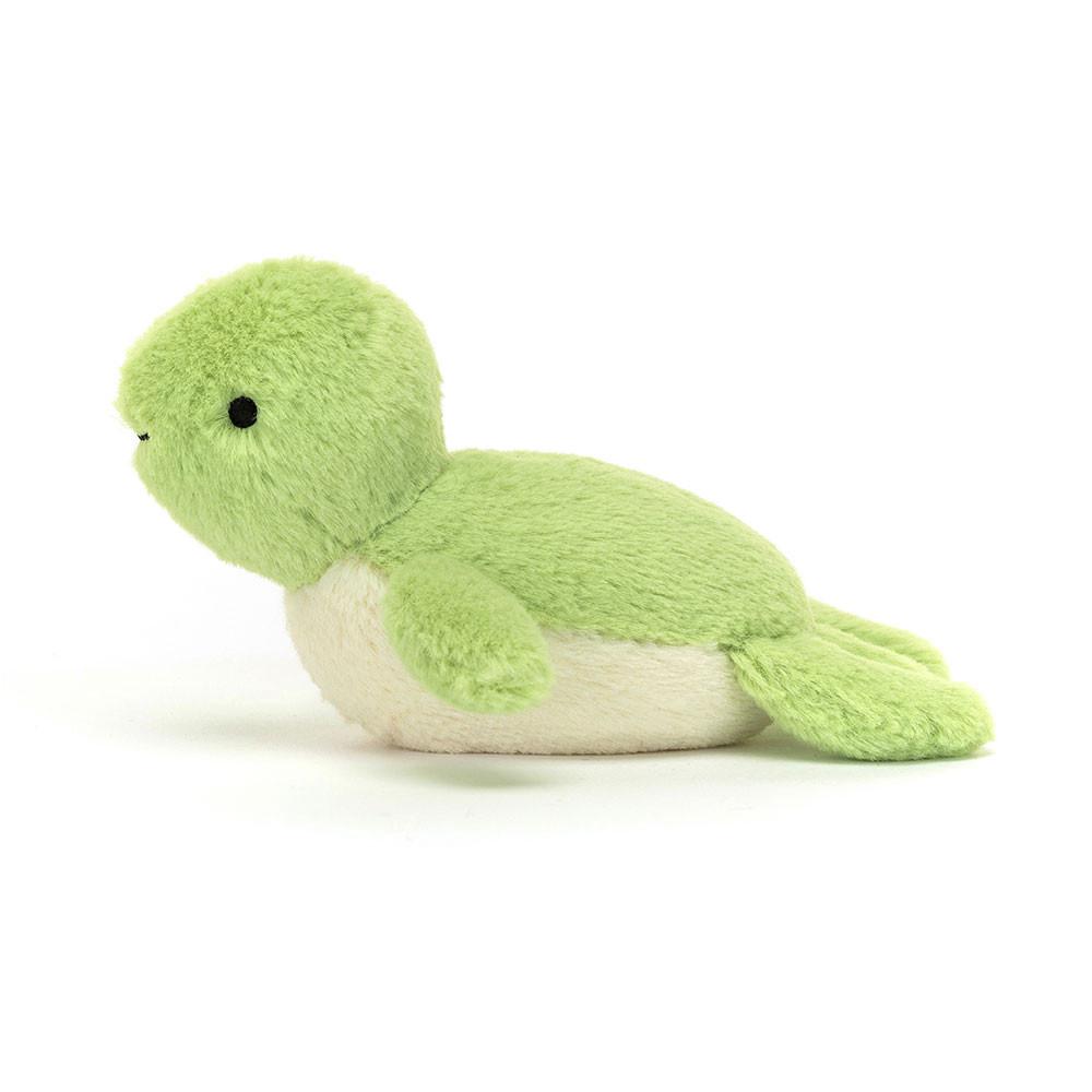 Océan Jellycat Peluche Fluffy Turtle,7cm x 5cm x 9cm Vert | 31075-IETO