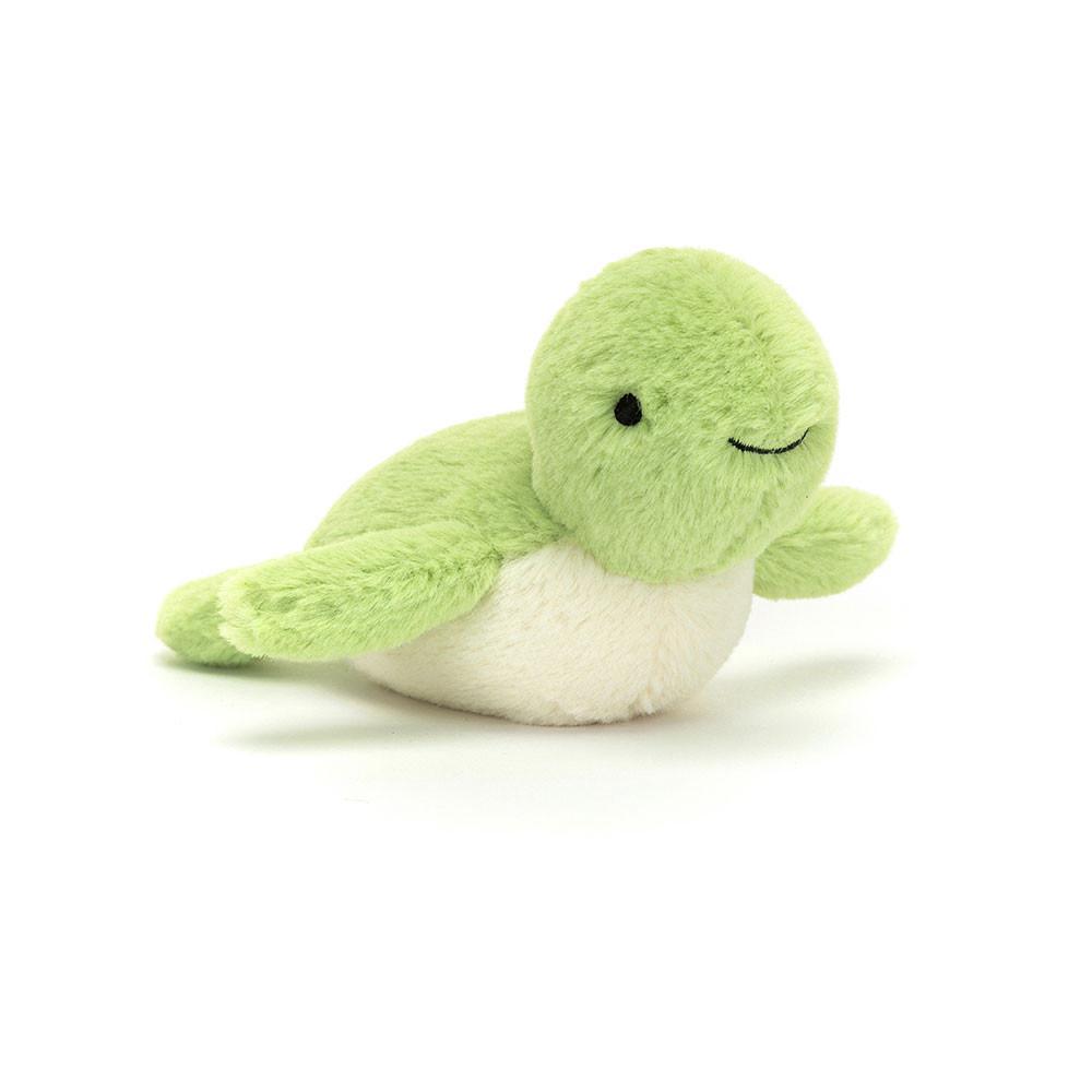 Océan Jellycat Peluche Fluffy Turtle,7cm x 5cm x 9cm Vert | 31075-IETO