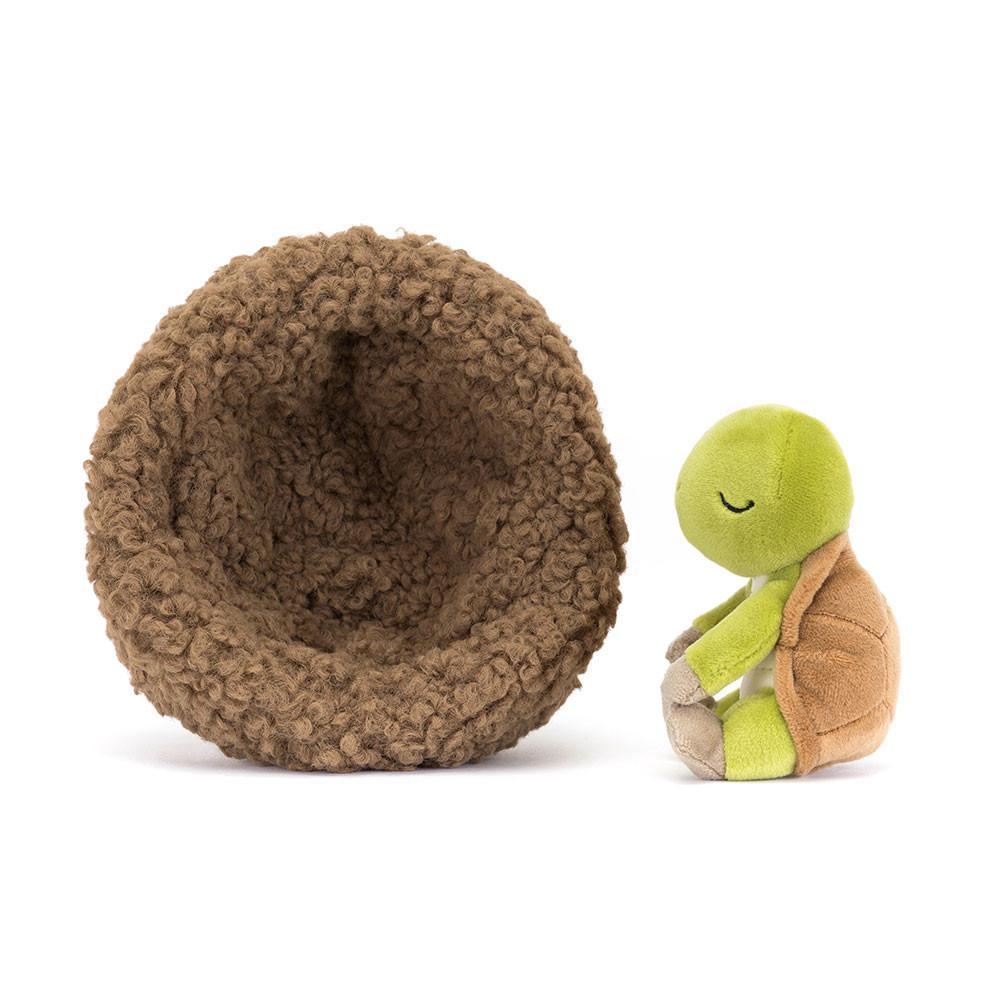 Océan Jellycat Peluche Hibernating Tortoise,9cm x 13cm x 13cm Vert | 85961-EPJB