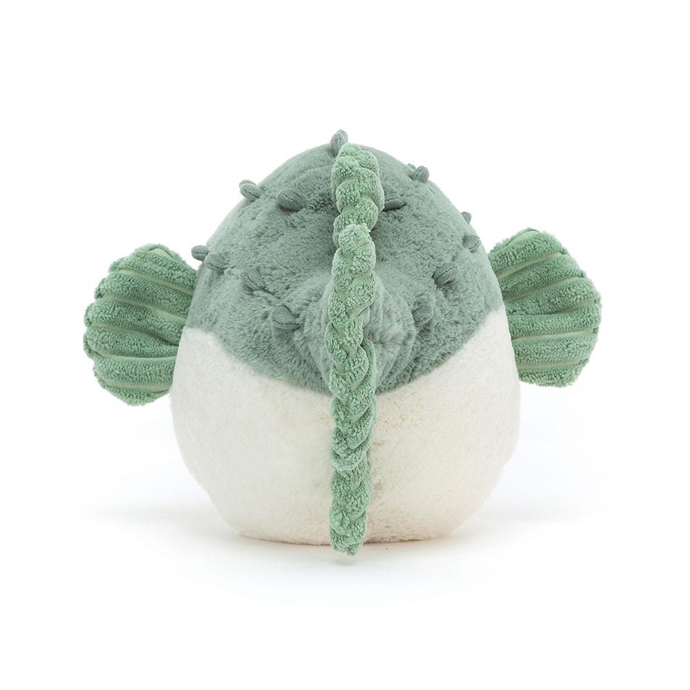 Océan Jellycat Peluche Pacey Pufferfish,16cm x 12cm x 23cm Vert | 20564-PIGZ