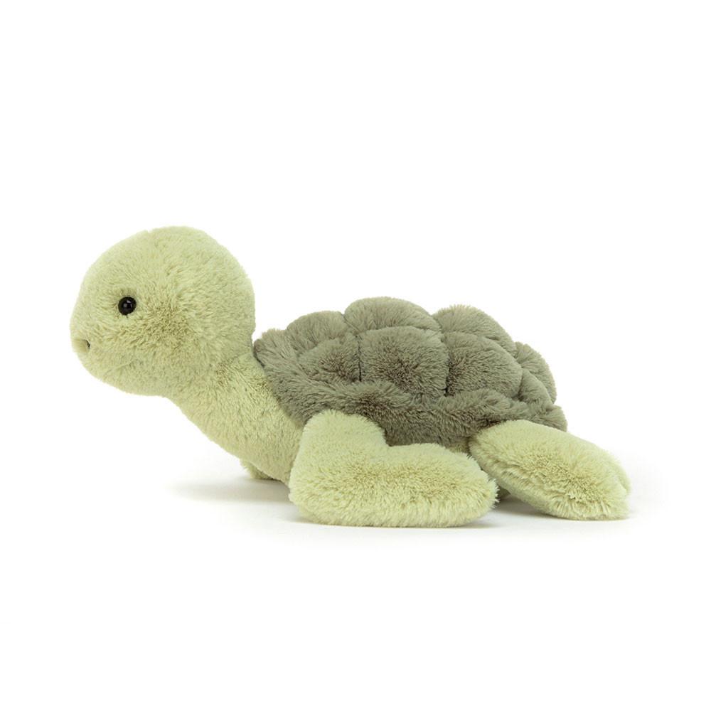 Océan Jellycat Peluche Tully Turtle,12cm x 25cm x 28cm Vert | 27403-BGNU