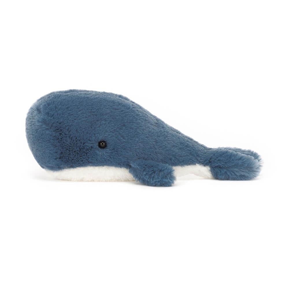Océan Jellycat Peluche Wavelly Whale,8cm x 6cm x 13cm Bleu | 35862-STGD
