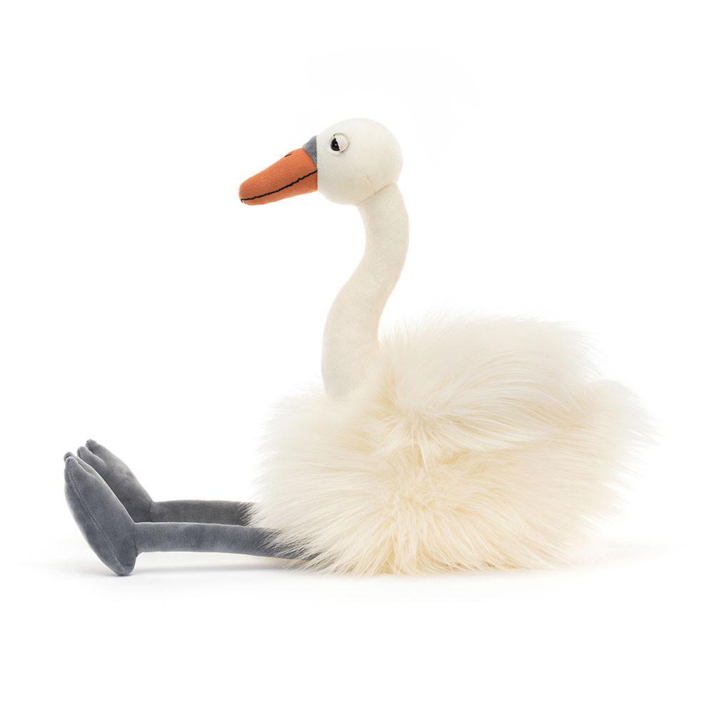Oiseaux Jellycat Peluche Evelyn Swan,50cm x 15cm 20cm Blanche | 92415-ARYJ