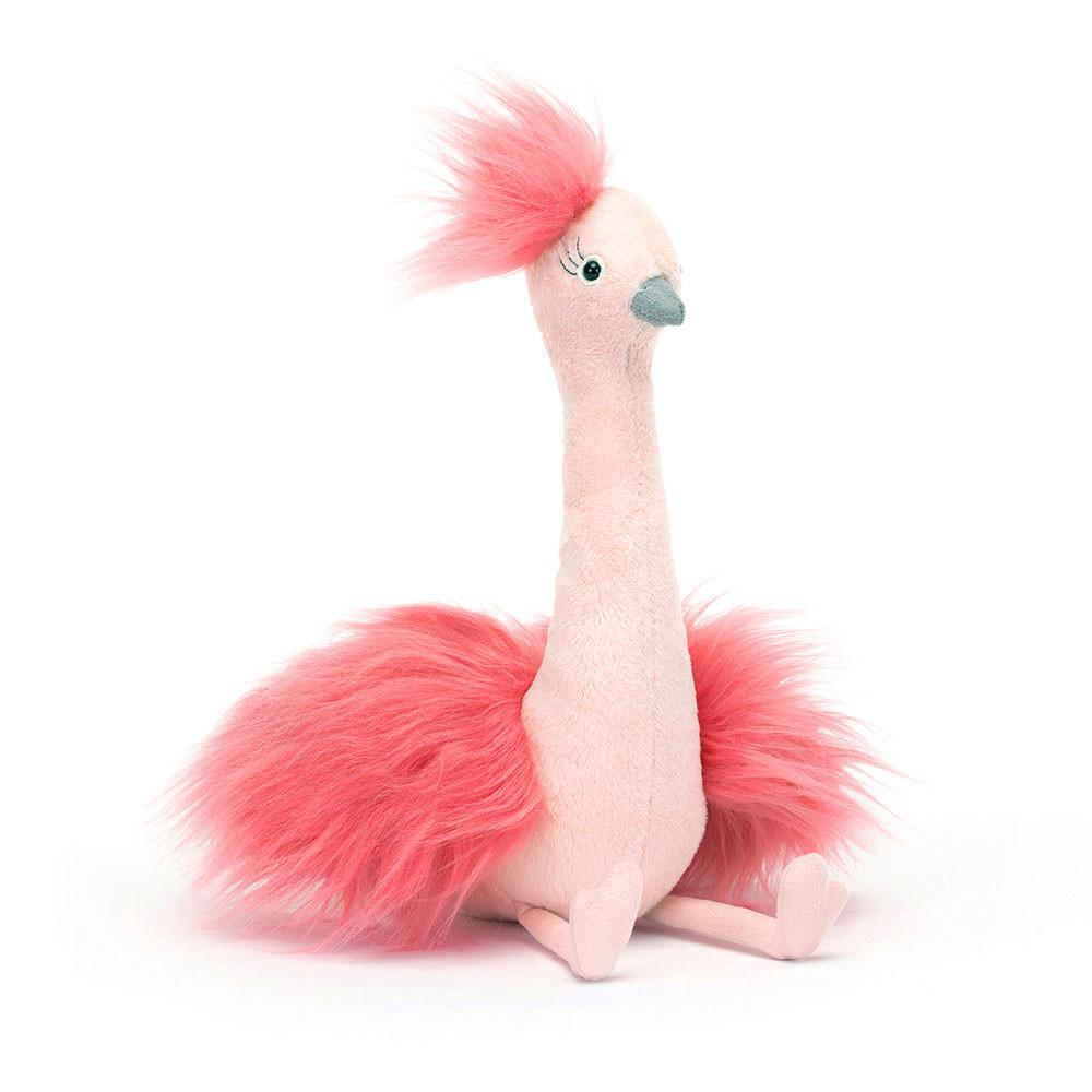 Oiseaux Jellycat Peluche Fou Fou Ostrich,31cm x 14cm x 15cm Rose | 38065-YSLU
