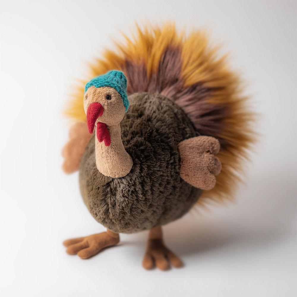 Oiseaux Jellycat Peluche Theo Turkey,29cm x 14cm x 20cm Marron | 93761-NMJK