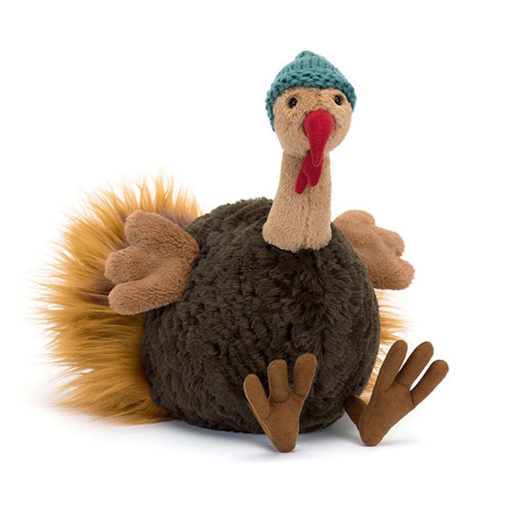 Oiseaux Jellycat Peluche Theo Turkey,29cm x 14cm x 20cm Marron | 93761-NMJK