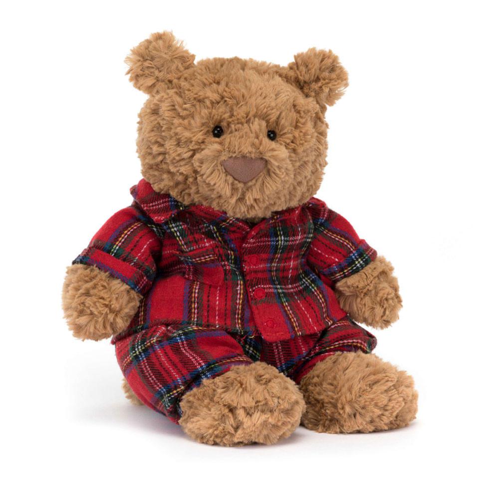 Ours Jellycat Peluche Bartholomew Bedtime,26cm x 12cm x 8cm Marron | 24539-IYAX