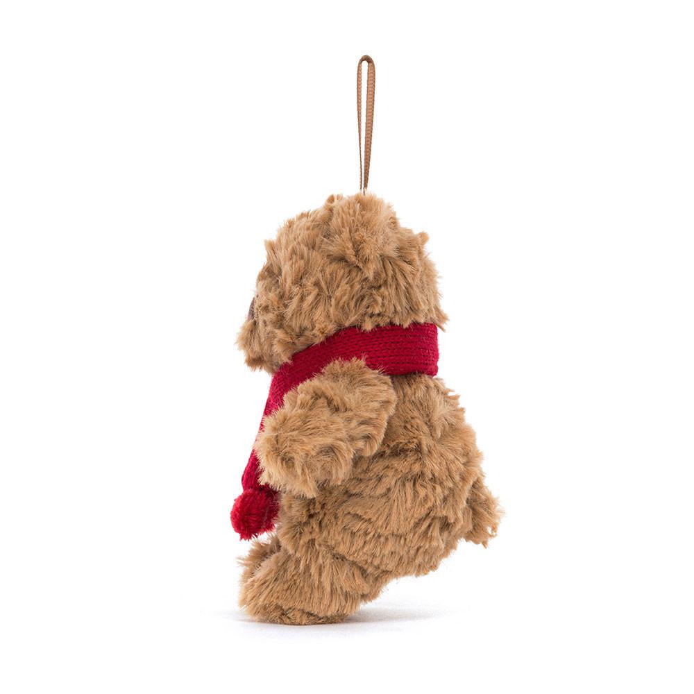 Ours Jellycat Peluche Bartholomew Decoration,12cm x 6cm x 5cm Marron | 96321-PXBV