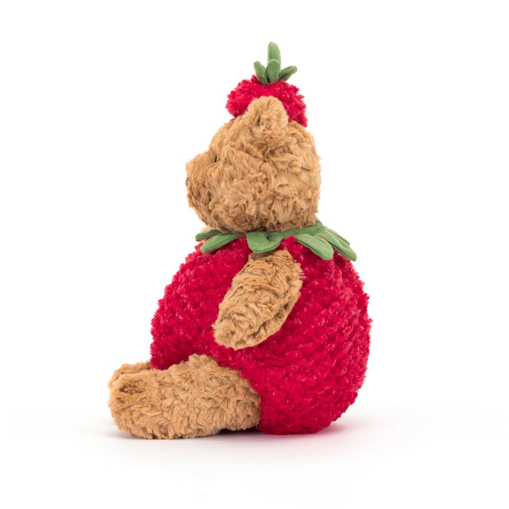 Ours Jellycat Peluche Bartholomew Strawberry,26cm x 12cm x 8cm Marron | 78519-KURT