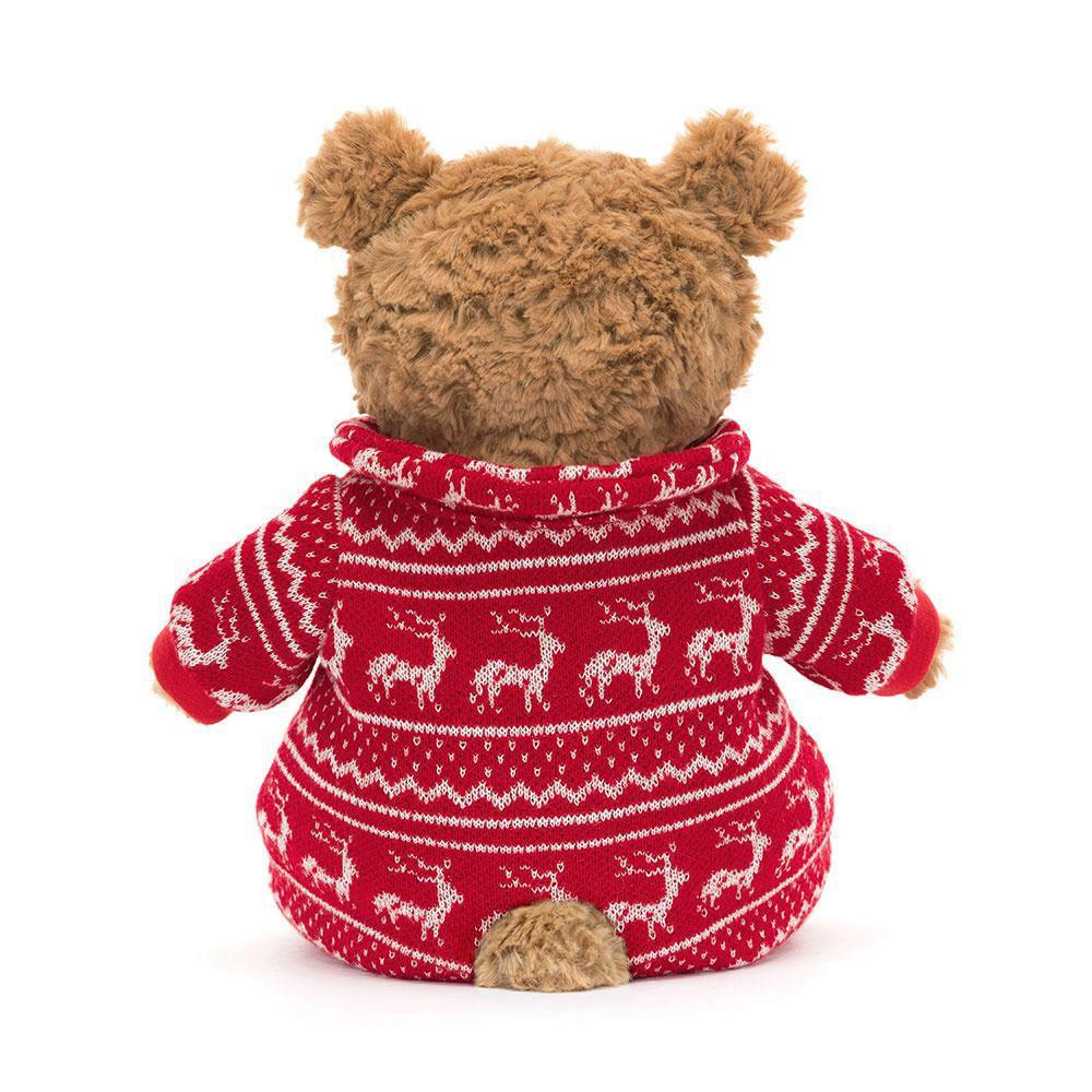 Ours Jellycat Peluche Bartholomew Winter Pyjamas,26cm x 12cm x 8cm Marron | 87593-TGJH