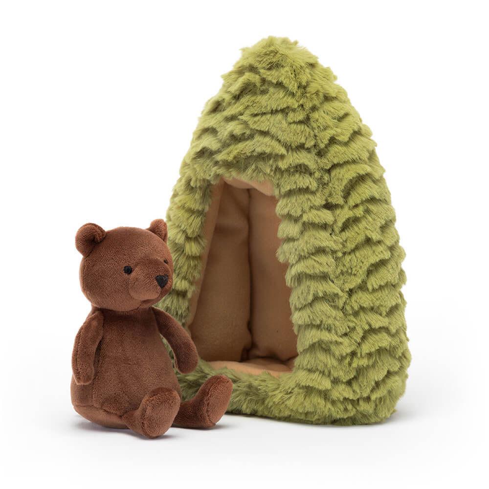 Ours Jellycat Peluche Forest Fauna,19cm x 14cm x 9cm Marron | 67580-UYER