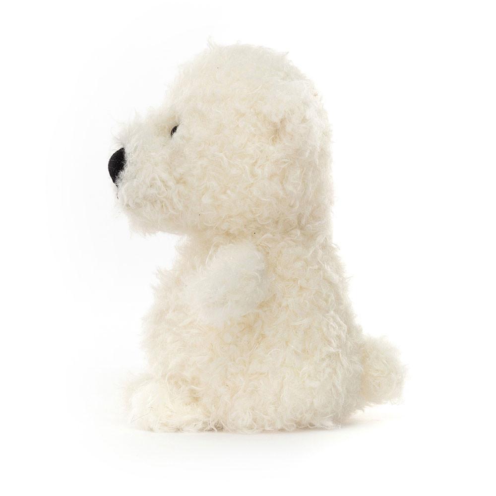 Ours Jellycat Peluche Little Polar,18cm x 10cm x 8cm Blanche | 56039-UPDY