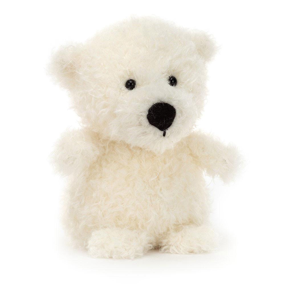Ours Jellycat Peluche Little Polar,18cm x 10cm x 8cm Blanche | 56039-UPDY