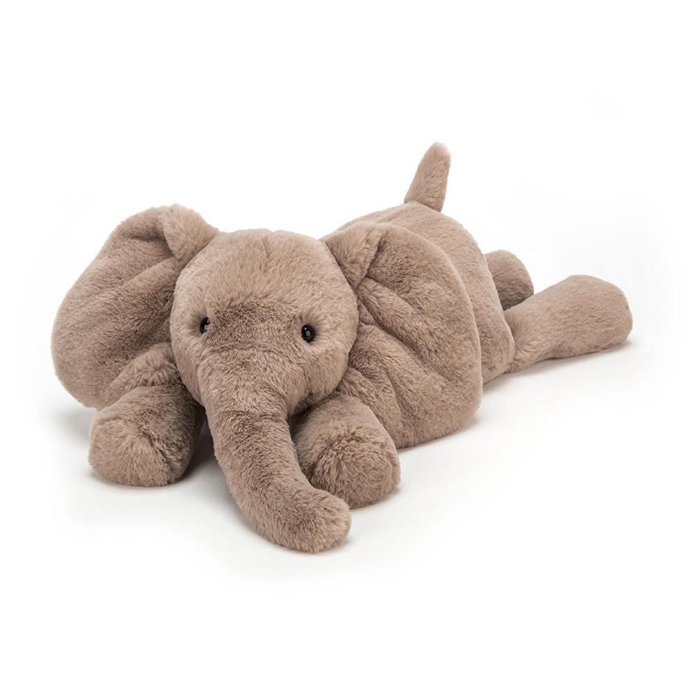 Ours Jellycat Peluche Smudge Elephant,13cm x 11cm x 24cm Grise | 12679-CKPA
