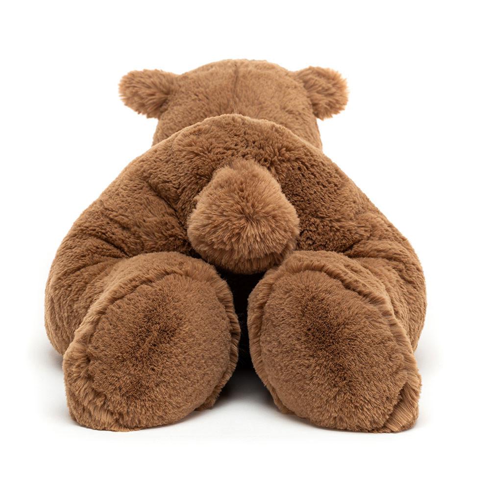Ours Jellycat Peluche Woody Lying,18cm x 19cm x 47cm Marron | 52047-AQGN