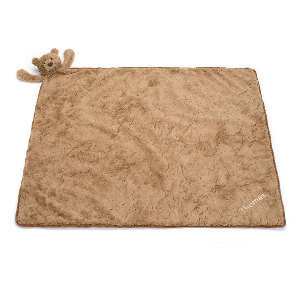 Peluche Bébé Jellycat Bartholomew Bear Blankie,56cm x 70cm x 9cm Marron | 58079-AIYX