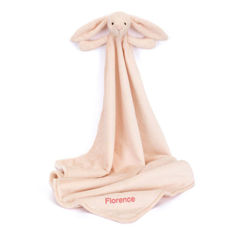 Peluche Bébé Jellycat Bashful Blush Bunny Blankie,56cm x 70cm x 9cm Rose | 81579-QOLS