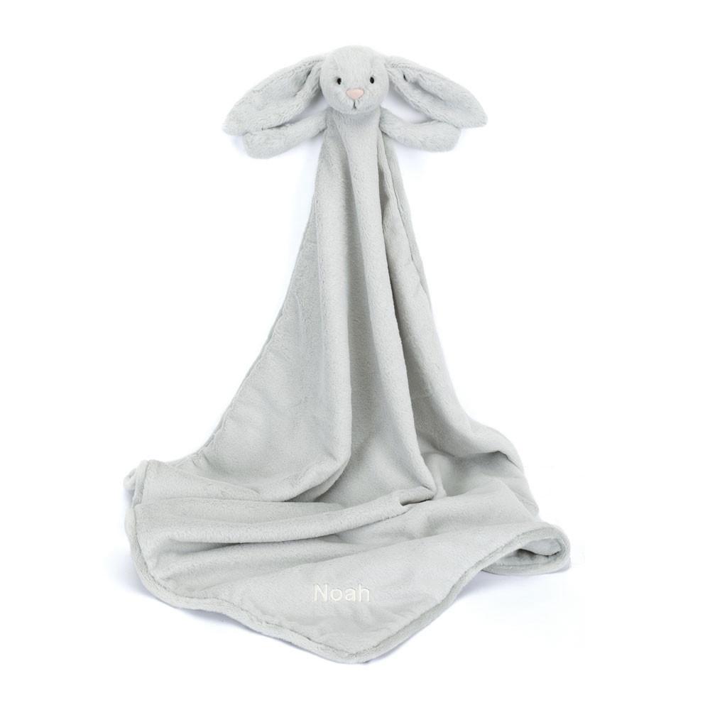 Peluche Bébé Jellycat Bashful Bunny Blankie,15cm x 34cm x 34cm Grise | 89530-ZEXR