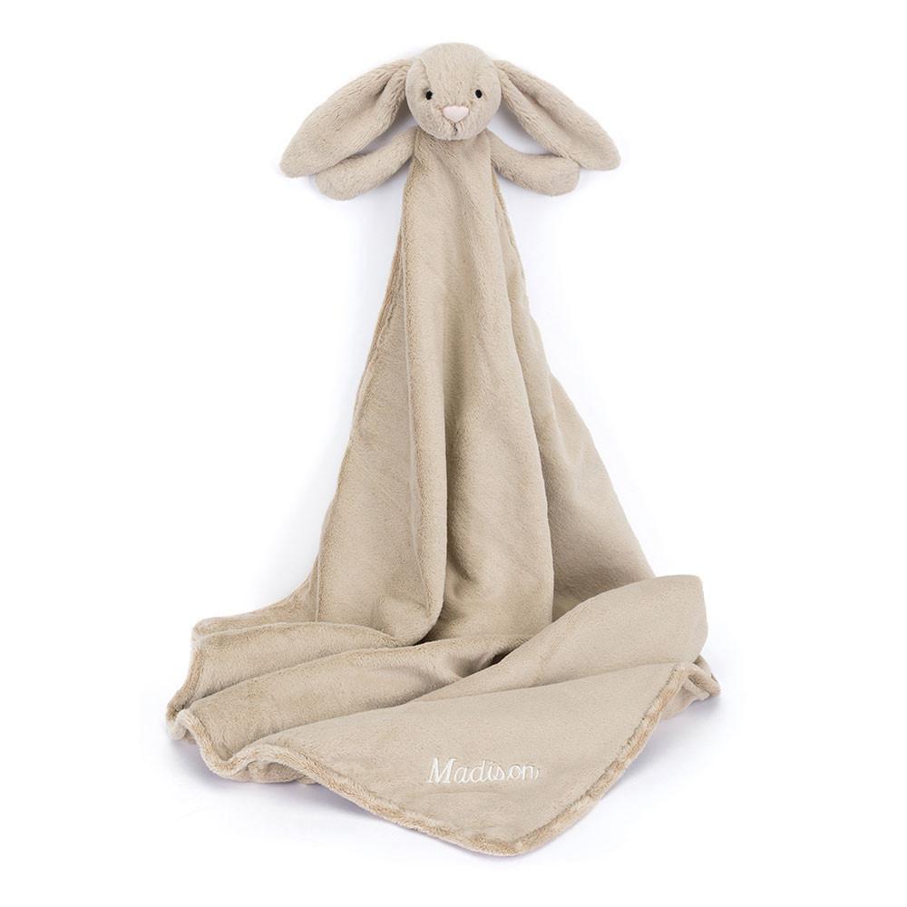 Peluche Bébé Jellycat Bashful Bunny Blankie,56cm x 70cm x 9cm Beige | 26503-NHGB