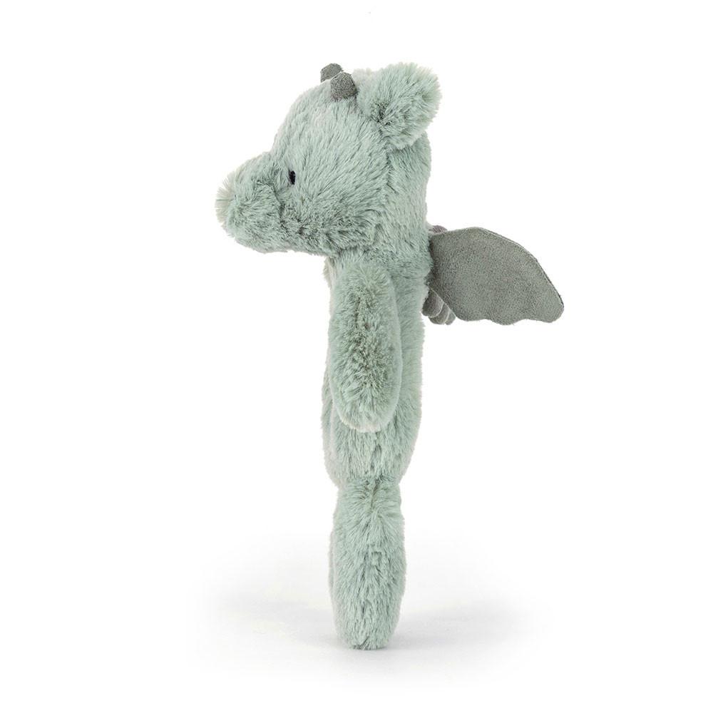 Peluche Bébé Jellycat Bashful Dragon Ring Rattle,18cm x 8cm x 2cm Vert | 90641-UGVQ