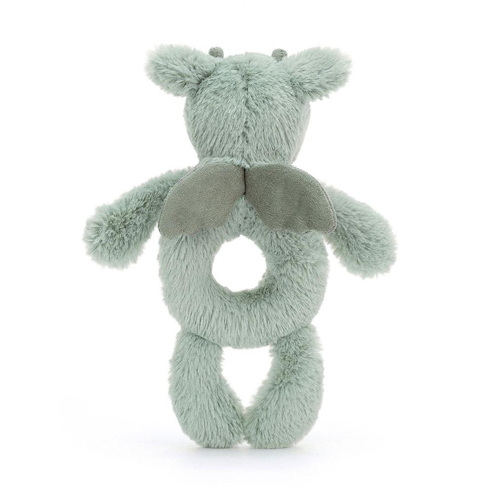 Peluche Bébé Jellycat Bashful Dragon Ring Rattle,18cm x 8cm x 2cm Vert | 90641-UGVQ