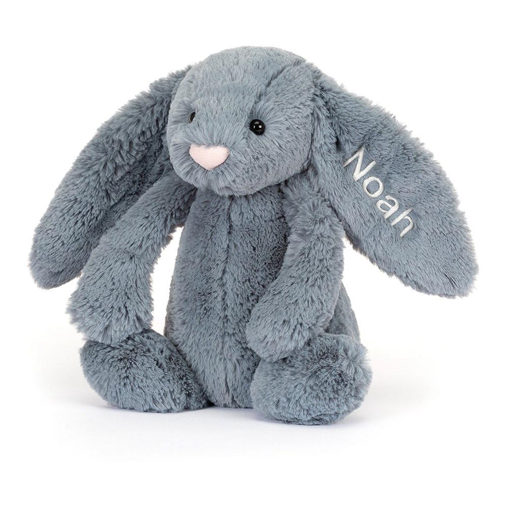 Peluche Bébé Jellycat Bashful Dusky Bunny Medium31cm x 12cm x 9cm Bleu | 46051-SBCJ