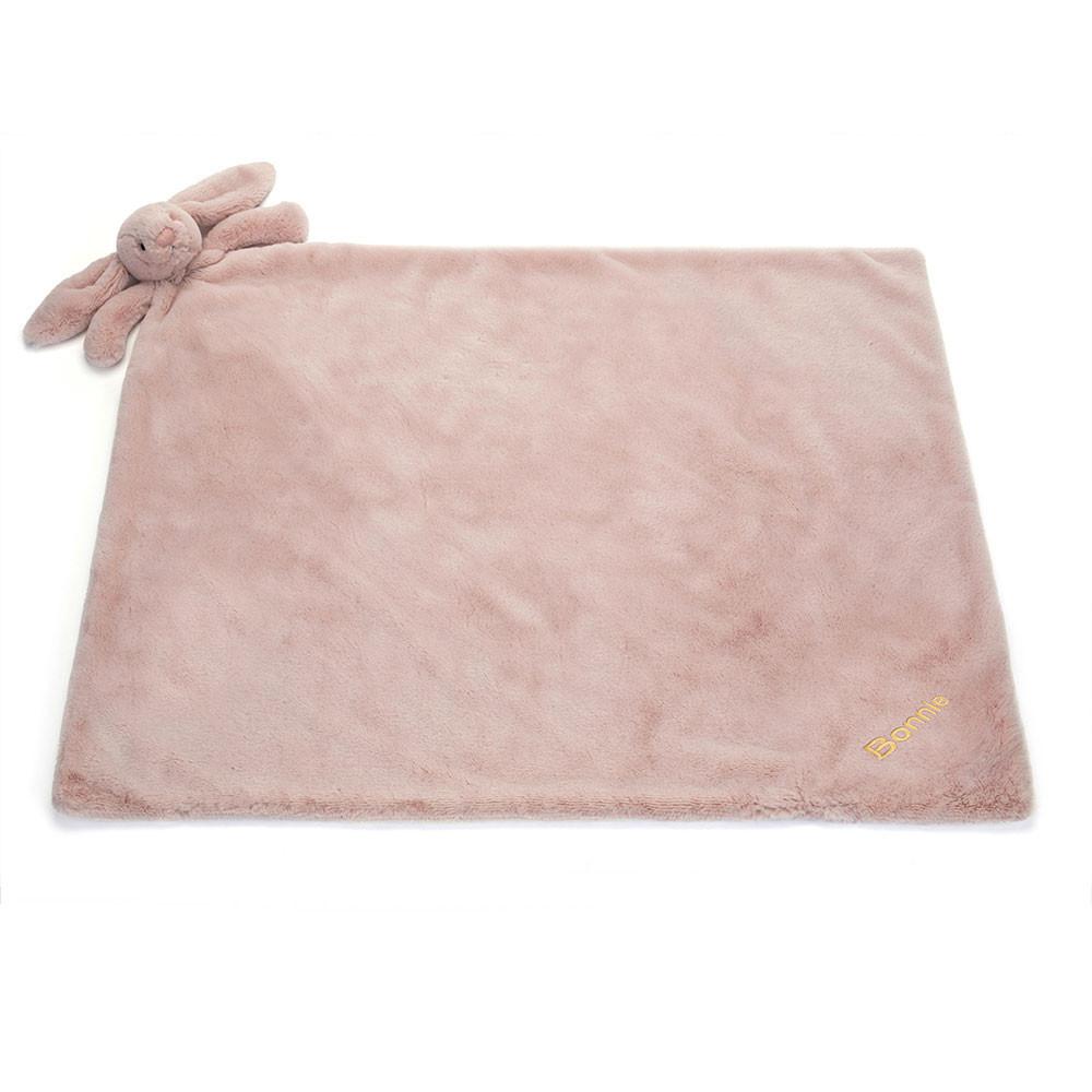 Peluche Bébé Jellycat Bashful Luxe Bunny Blankie,56cm x 70cm x 9cm Rose | 36957-FZKW