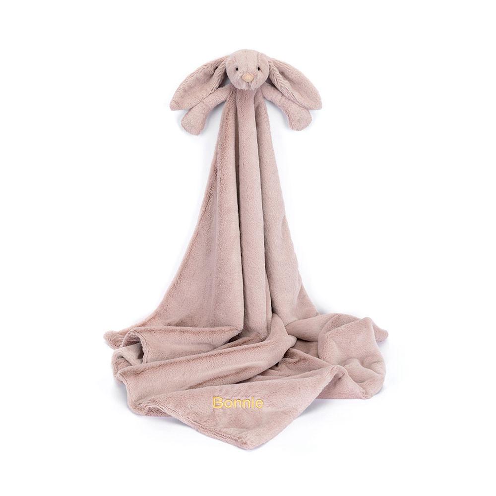 Peluche Bébé Jellycat Bashful Luxe Bunny Blankie,56cm x 70cm x 9cm Rose | 36957-FZKW