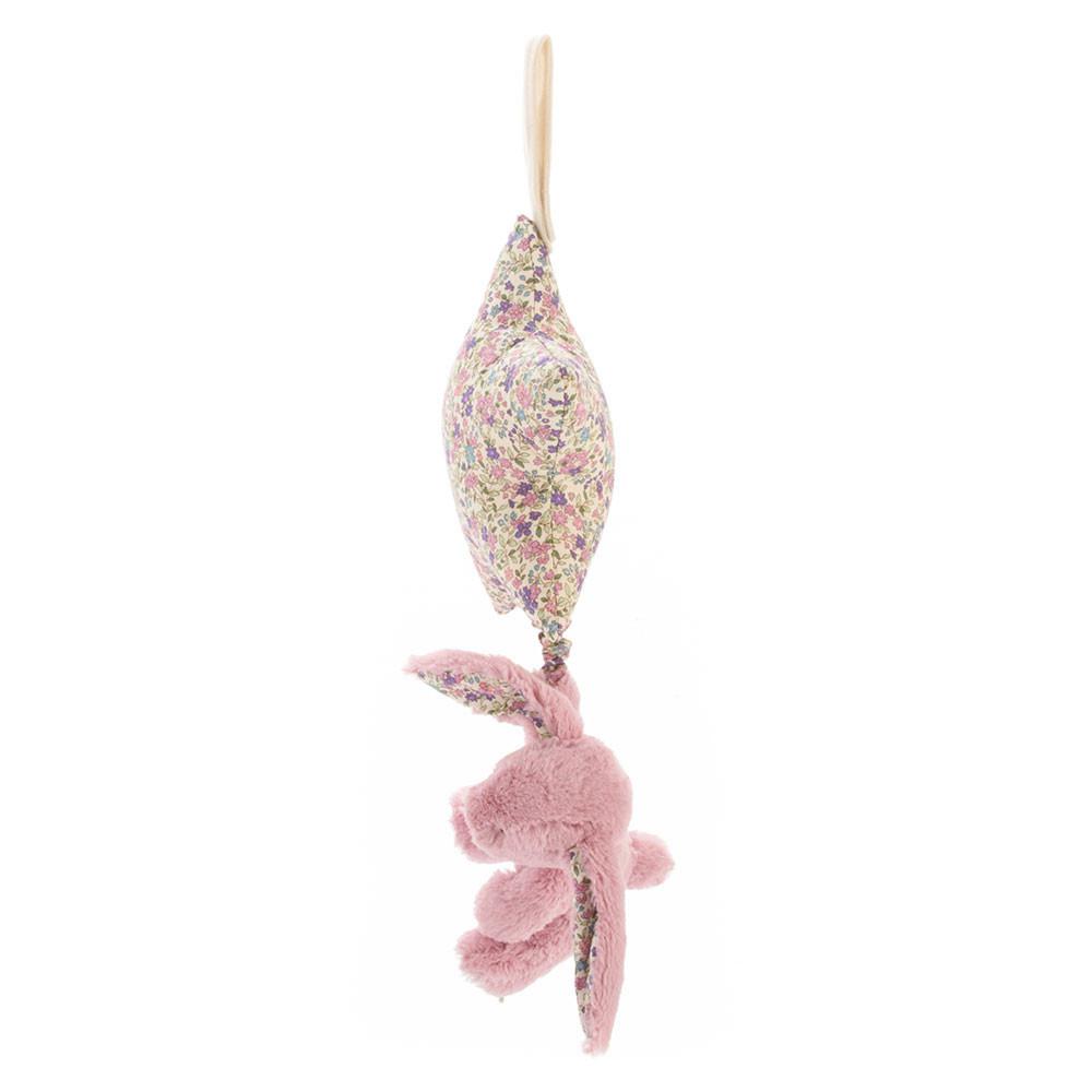 Peluche Bébé Jellycat Blossom Tulip Bunny Star Musical Pull,30cm x 19cm x 3cm Rose | 95310-KNOI