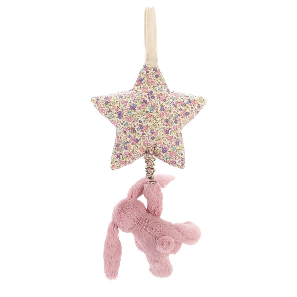 Peluche Bébé Jellycat Blossom Tulip Bunny Star Musical Pull,30cm x 19cm x 3cm Rose | 95310-KNOI