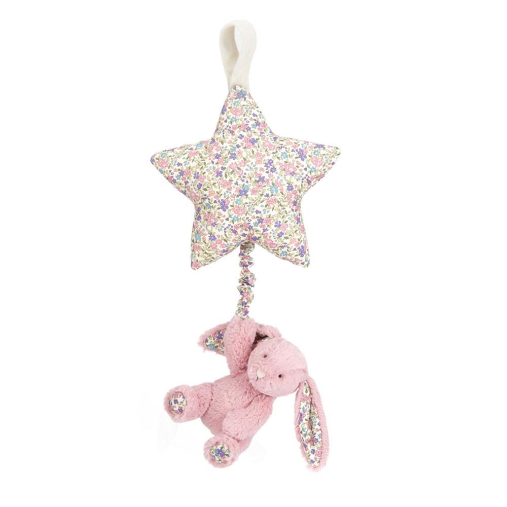Peluche Bébé Jellycat Blossom Tulip Bunny Star Musical Pull,30cm x 19cm x 3cm Rose | 95310-KNOI