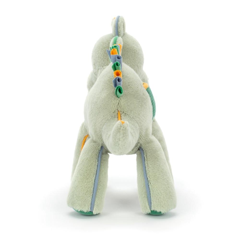Peluche Bébé Jellycat Peek-a-Book Dino Activity Toy,20cm x 8cm Vert | 18490-RWSC