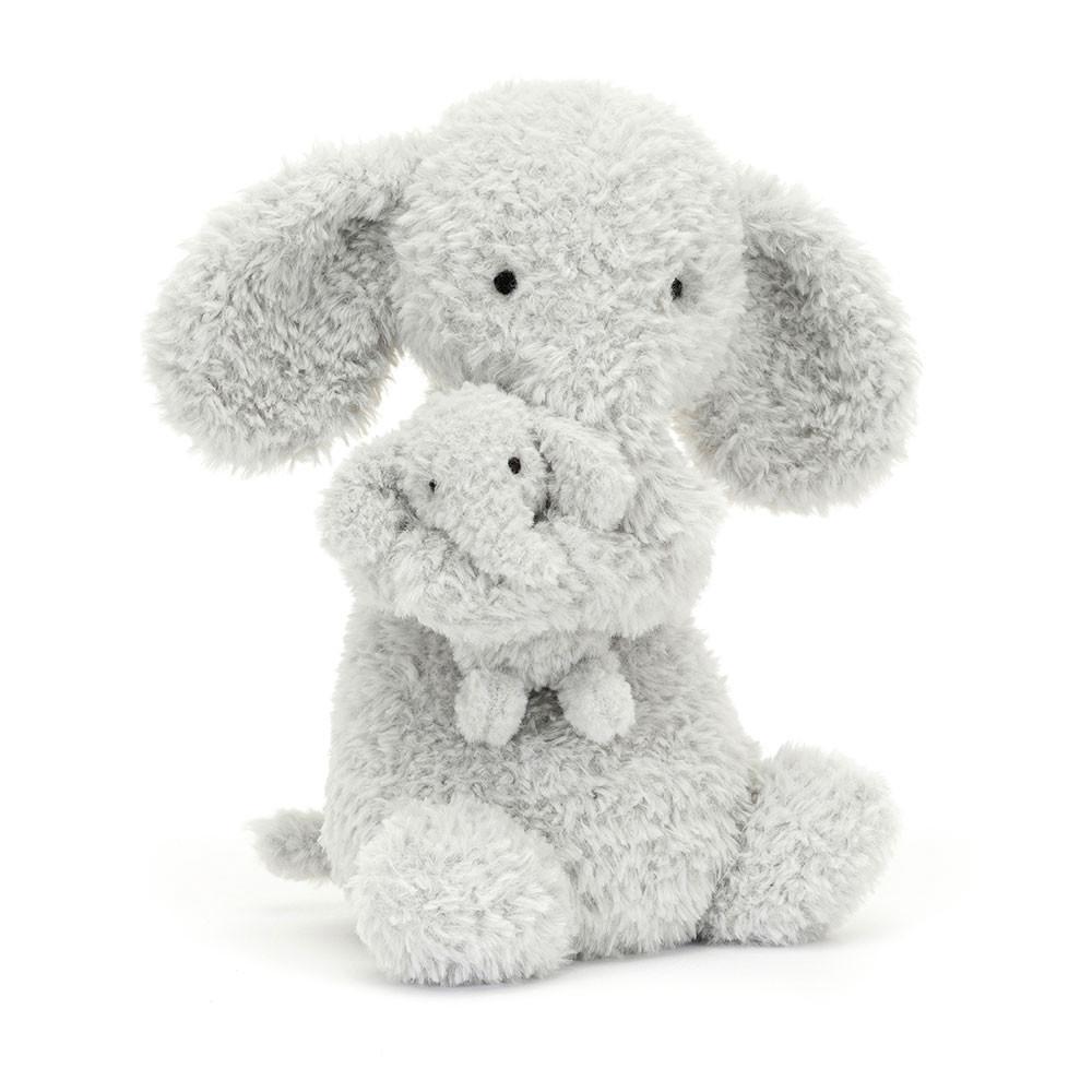 Peluche Bébé Jellycat Peluche Huddles Elephant,26cm x 14cm x 10cm Grise | 98421-ZDUR
