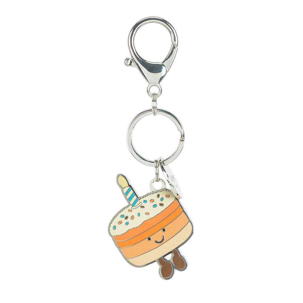 Peluche Breloque De Sac Jellycat Amuseables Jellina Birthday Cake Keyring,11cm x 3.3cm x 0.3cm Orange | 35607-BQJT