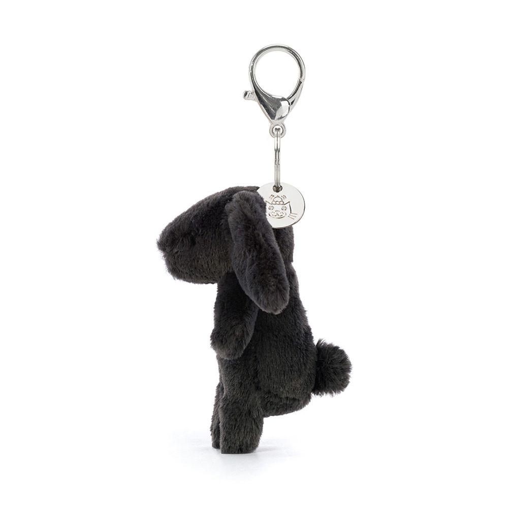 Peluche Breloque De Sac Jellycat Bashful Bunny Inky,15cm x 4cm x 3cm Noir | 64138-SJYN