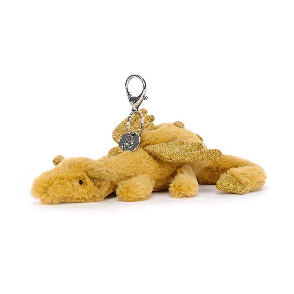 Peluche Breloque De Sac Jellycat Golden Dragon,12cm x 8cm x 22cm Jaune | 37892-MOCY