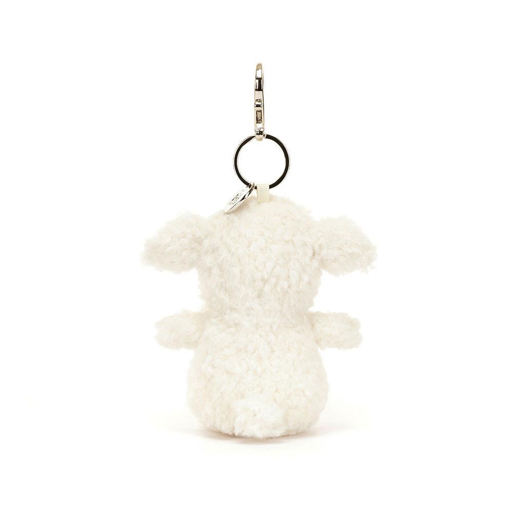Peluche Breloque De Sac Jellycat Little Lamb,17cm x 6cm x 8cm Blanche | 73206-KAUR
