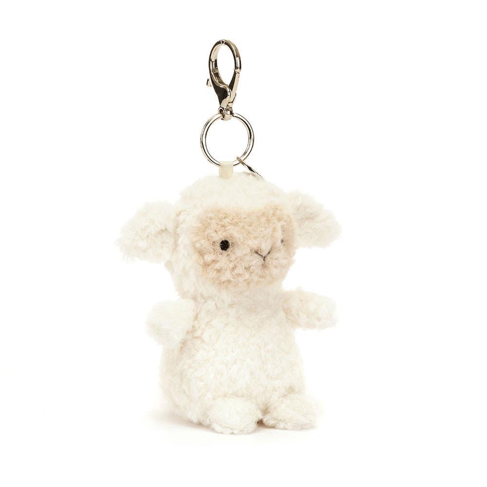 Peluche Breloque De Sac Jellycat Little Lamb,17cm x 6cm x 8cm Blanche | 73206-KAUR