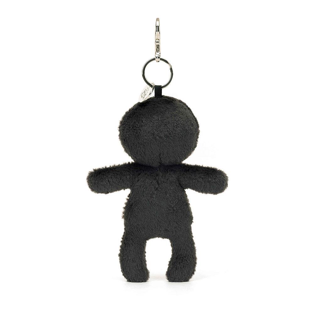 Peluche Breloque De Sac Jellycat Skeleton Bob,20cm x 11cm x 2cm Noir | 46857-USWR