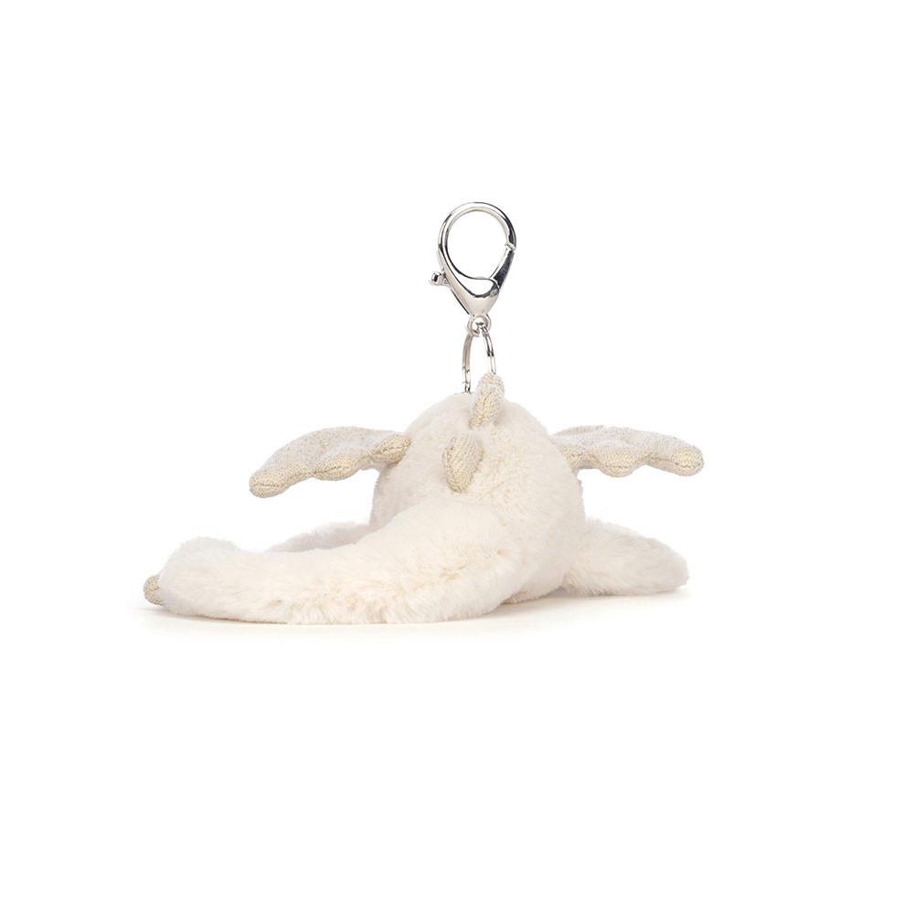 Peluche Breloque De Sac Jellycat Snow Dragon,12cm x 8cm x 22cm Blanche | 64730-AMJP