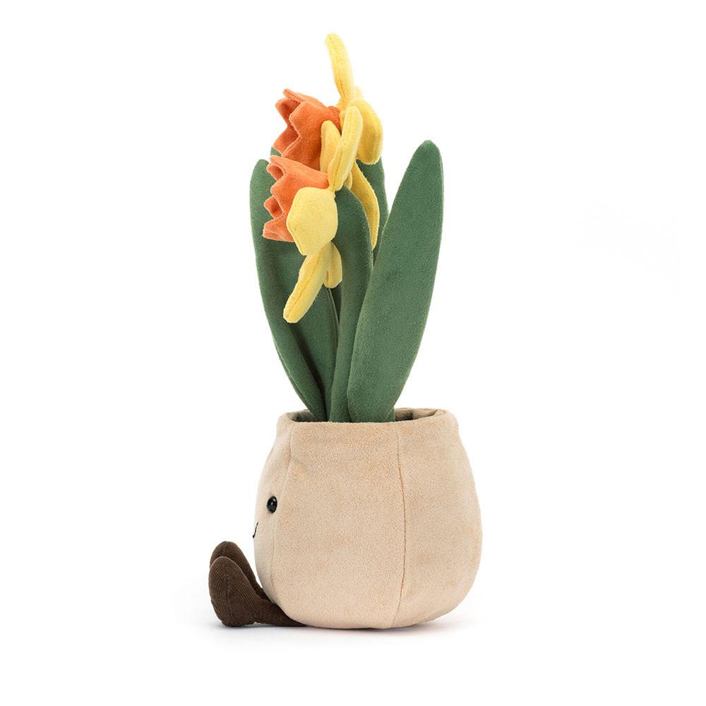Plantes Jellycat Peluche Amuseables Daffodil Pot,29cm x 11cm x 11cm Jaune | 71295-WZKA