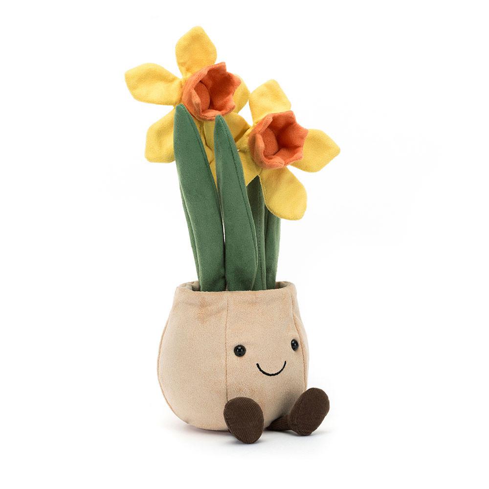 Plantes Jellycat Peluche Amuseables Daffodil Pot,29cm x 11cm x 11cm Jaune | 71295-WZKA