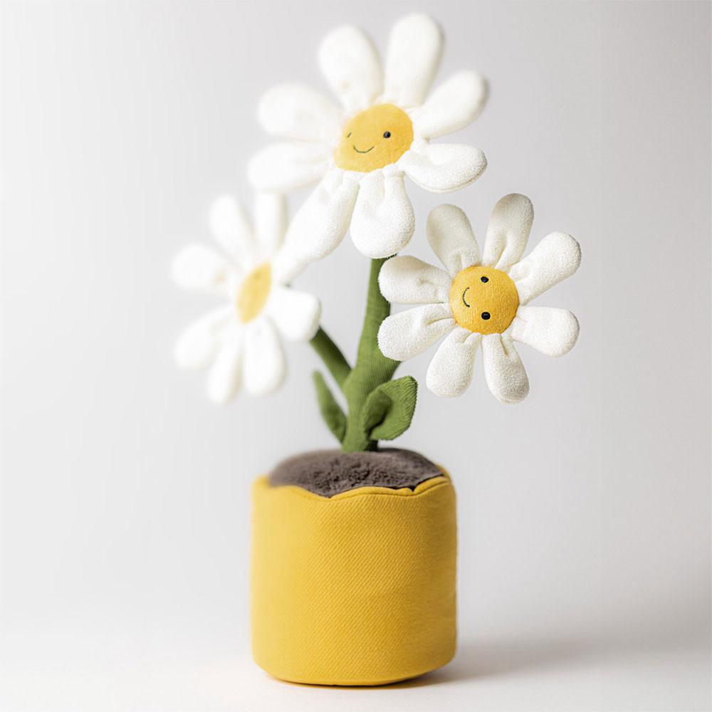 Plantes Jellycat Peluche Amuseables Daisy,34cm x 11cm x 11cm Blanche | 79183-PQUO